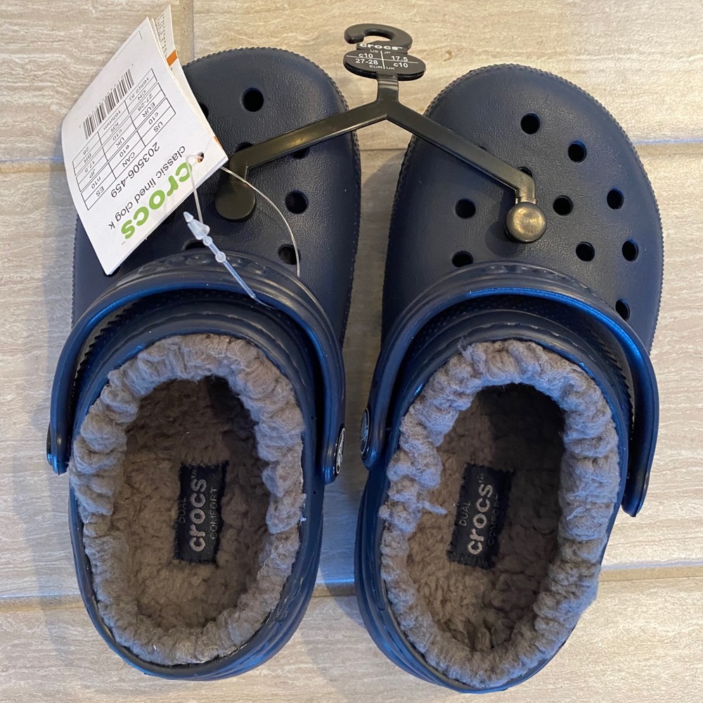 Fleece lined crocs
